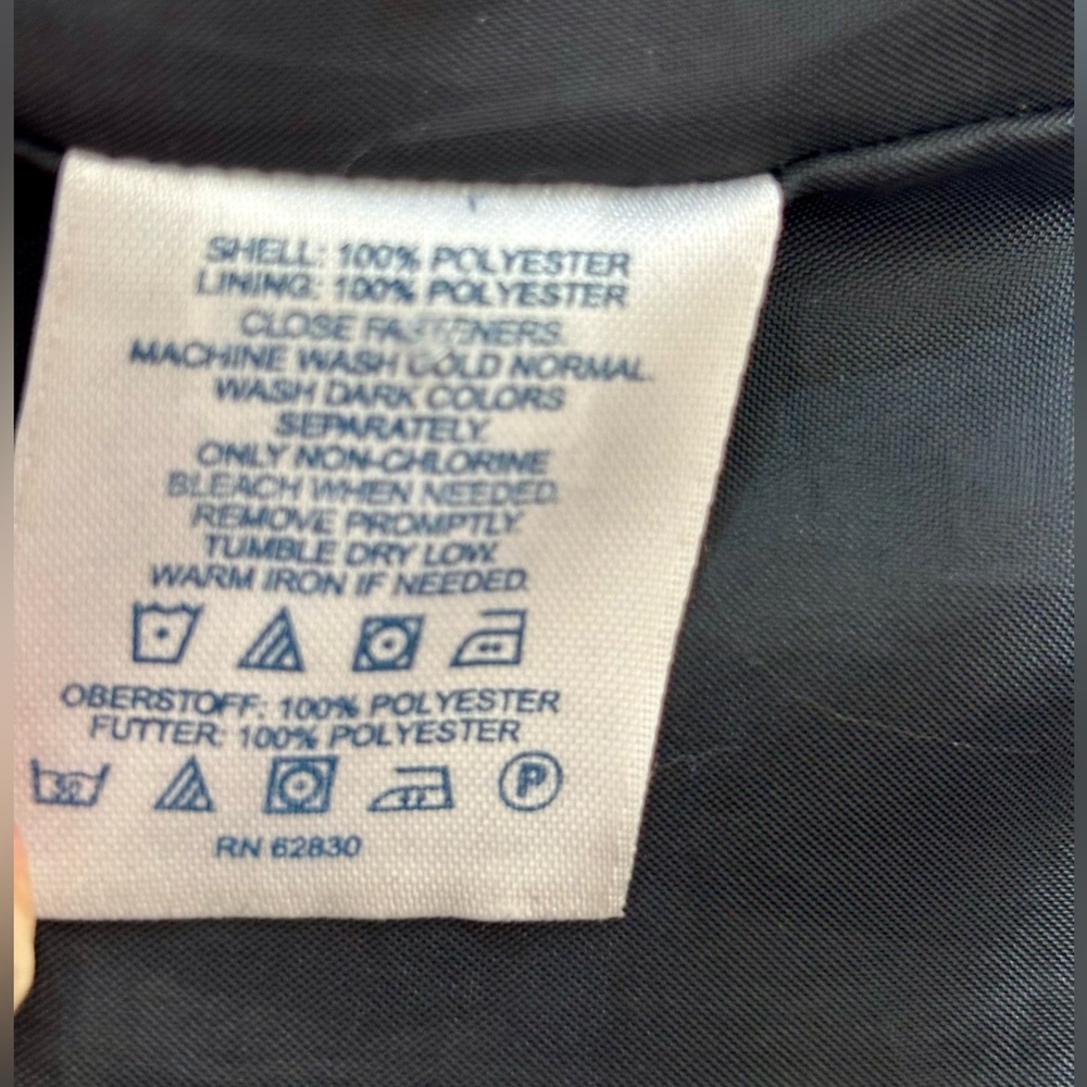 Lands End Women’s Medium Solid Black Raincoat Jac… - image 3